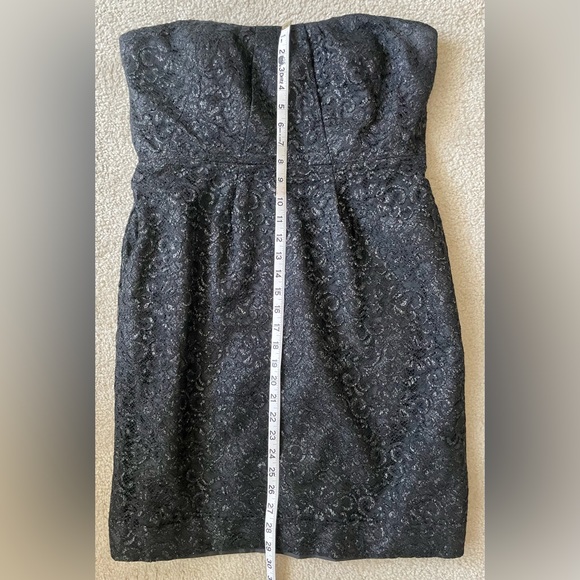 J.Crew Black lace strapless dress. Pre-owned size 12 - Picture 14 of 16